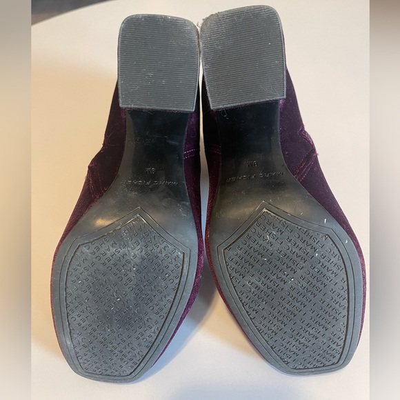 Marc Fisher Gemi Purple Velvet Heeled Booties - Picture 5 of 5